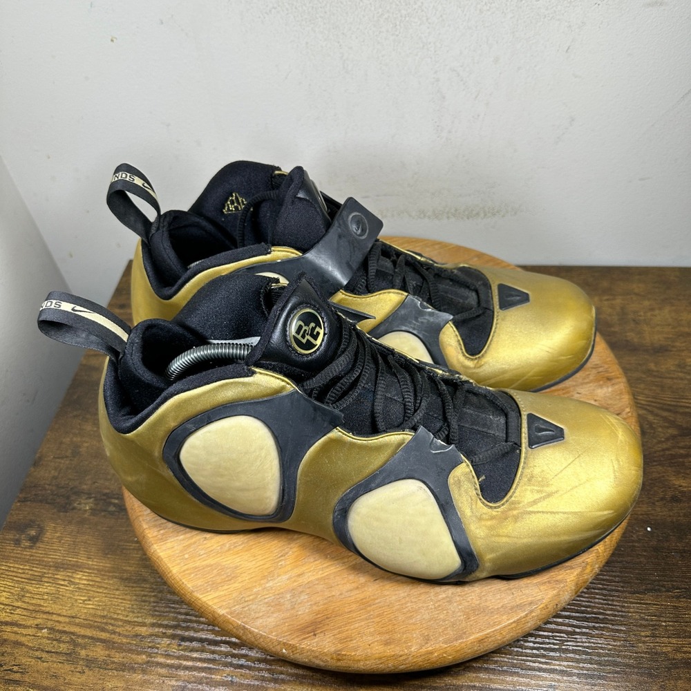 Nike Air Flightposite 3 Battlegrounds Mens Shoes Gold Black Size 13 304515-701